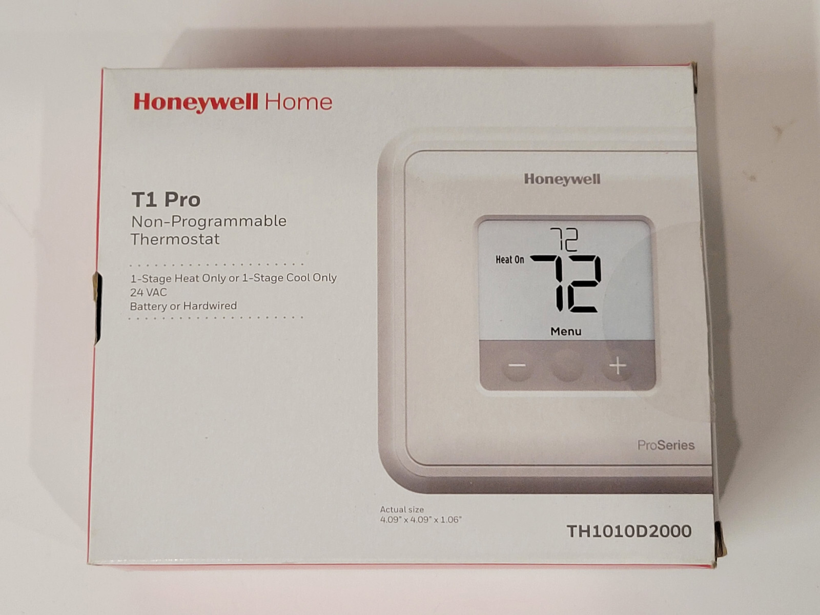 Honeywell TH1010D2000 T1 Pro Non Programmable Thermostat - White for sale  online | eBay