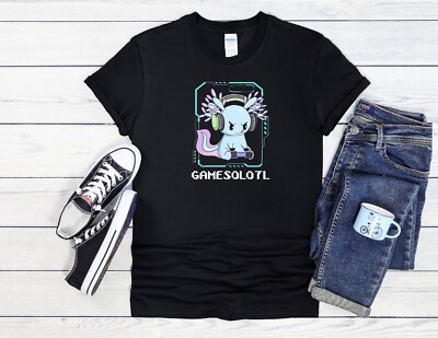 Gamesolotl T-Shirt süß Axolotl Game Herren Damen Unisex Shirt Hoodie Baseball 4192