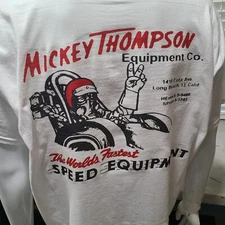 Vintage DRAG/RACE/SPEED EQUIPMENT T-Shirt MICKEY THOMPSON