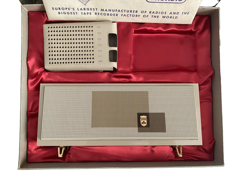 Vintage Grundig Mini-Boy Lautsprecherbox + Radiokoffer (ohne Radio) in Box selten Pre own - Bild 2 von 24