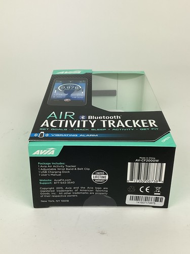 Avia AIR Bluetooth App-Based Activity and Sleep Tracker White New in Box - Picture 5 of 6