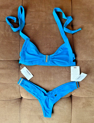 Wicked Weasel 359 Matt Lycra clip Top & 439 clip bottom Blue