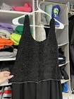 Vintage J.R. Nites By Caliendo Formal Black & Silver Jumpsuit Size 8 — photo 2