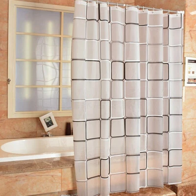 ACCESSOTECH Bathroom Shower Curtain Waterproof Mildew proof PEVA Bath Curtain Shower Curtain