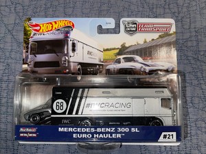 Hot Wheels Car Culture Team Transport Mercedes Benz 300 SL & Euro Hauler. 887961817461 | eBay