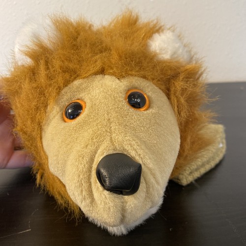 Lion Head Plush Golf Club Cover Number 1 Unbranded Beige - Picture 3 of 6