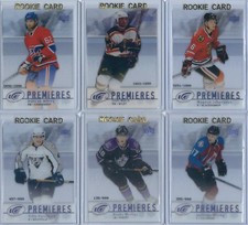 2007-2008 Upper Deck Ice Hockey Ice Premieres 9 Card Rookie lot #/999 and #/1999