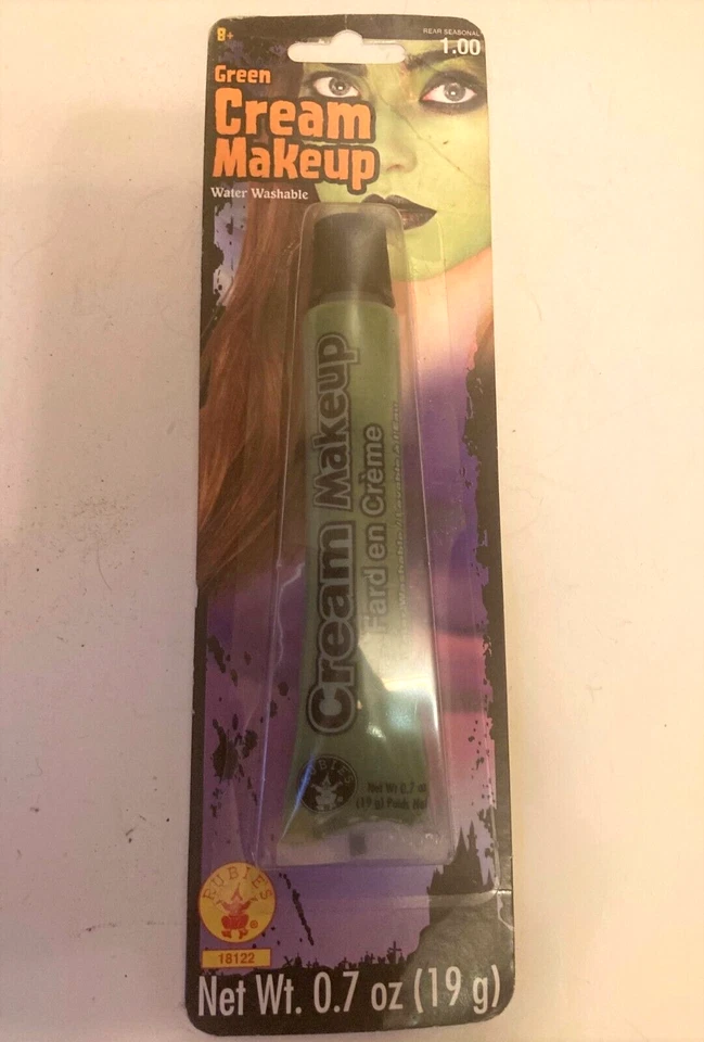 Maquillaje facial teatral de Halloween pintura verde crema lavable al agua NUEVO Foto 2 de 3