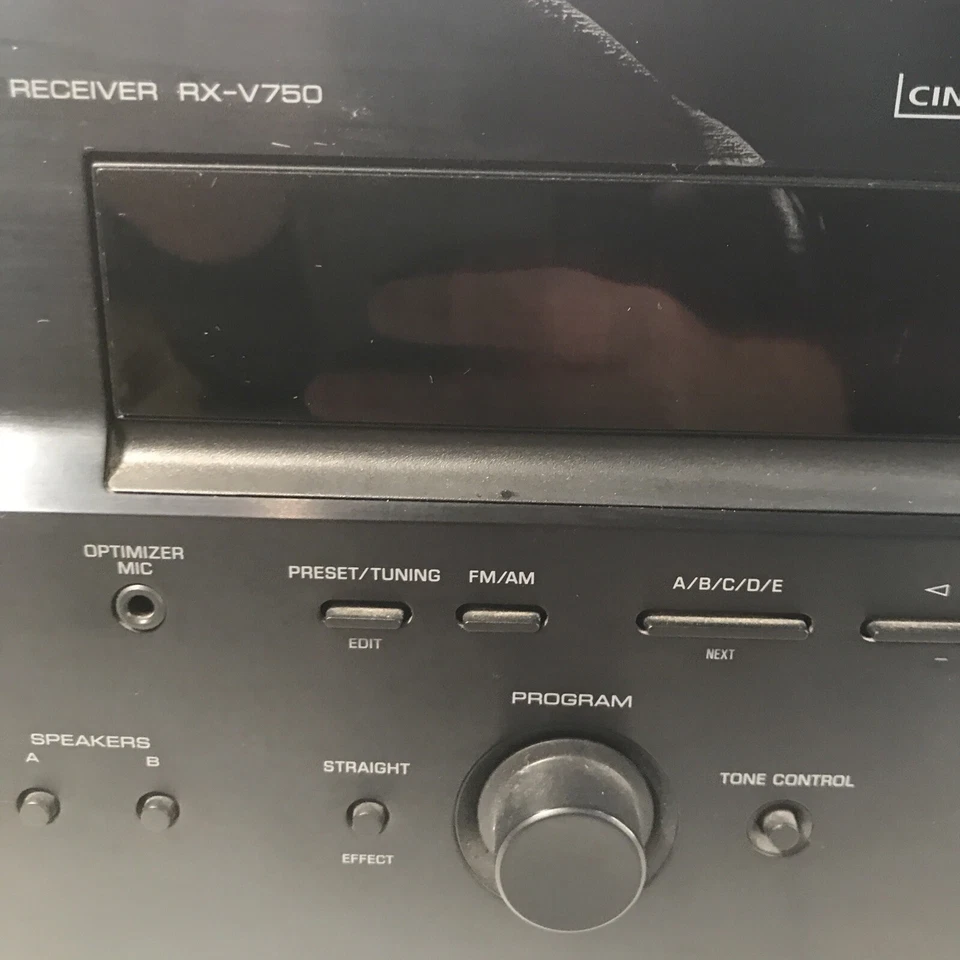 Yamaha RX-V750 7.1 Channel 400W Natural Sound AV Receiver - bundle with Manual - Image 3 of 4