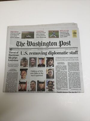The Washington Post Newspaper August 29, 2021 Us Removing Diplomatic Staff￼
