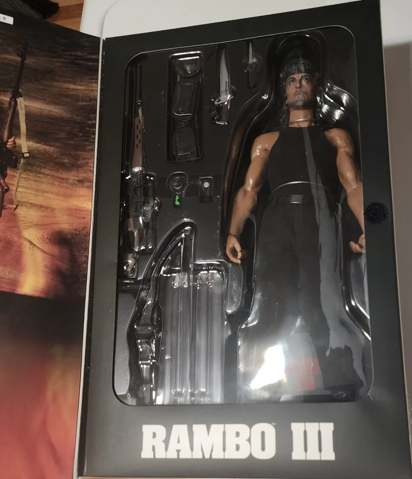 🔥 Hot Toys MMS35 Rambo 3 - John J. Rambo NUEVO Rambo III NUNCA RETIRADO RARO Foto 2 de 2