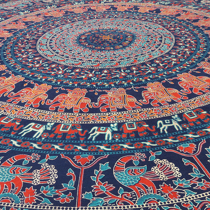 Twin Hippie Indian Tapestry Elephant Mandala Throw Wall Hanging Gypsy ...