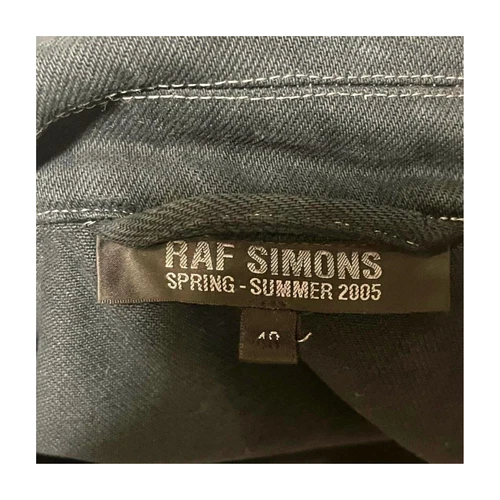 Raf Simons Archive 05ss Denim Double Riders Jacket Size 48 Vintage Used - Picture 7 of 7