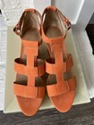 NEW Women Franco Sarto Falco Cork Wedge Sandals Orange 9 M Summer Spring VOLS UT — photo 7