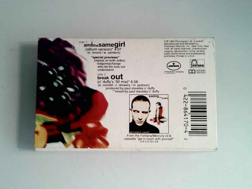 Swing Out Sister Am I The Same Girl Single (Cassette) Foto 2 de 2