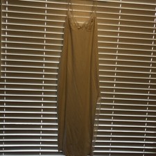 Camicia da notte La Perla Joelle Gruppo XS pizzo lunghezza intera beige viscosa vintage