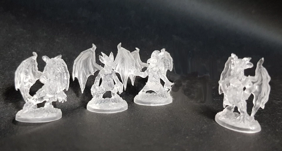 4 x MEPHTIS DEVILS - BONES REAPER figurine miniature rpg jdr demon B5907