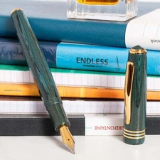 Molteni Curukova Green Ebonite Fountain Pen - Preowned