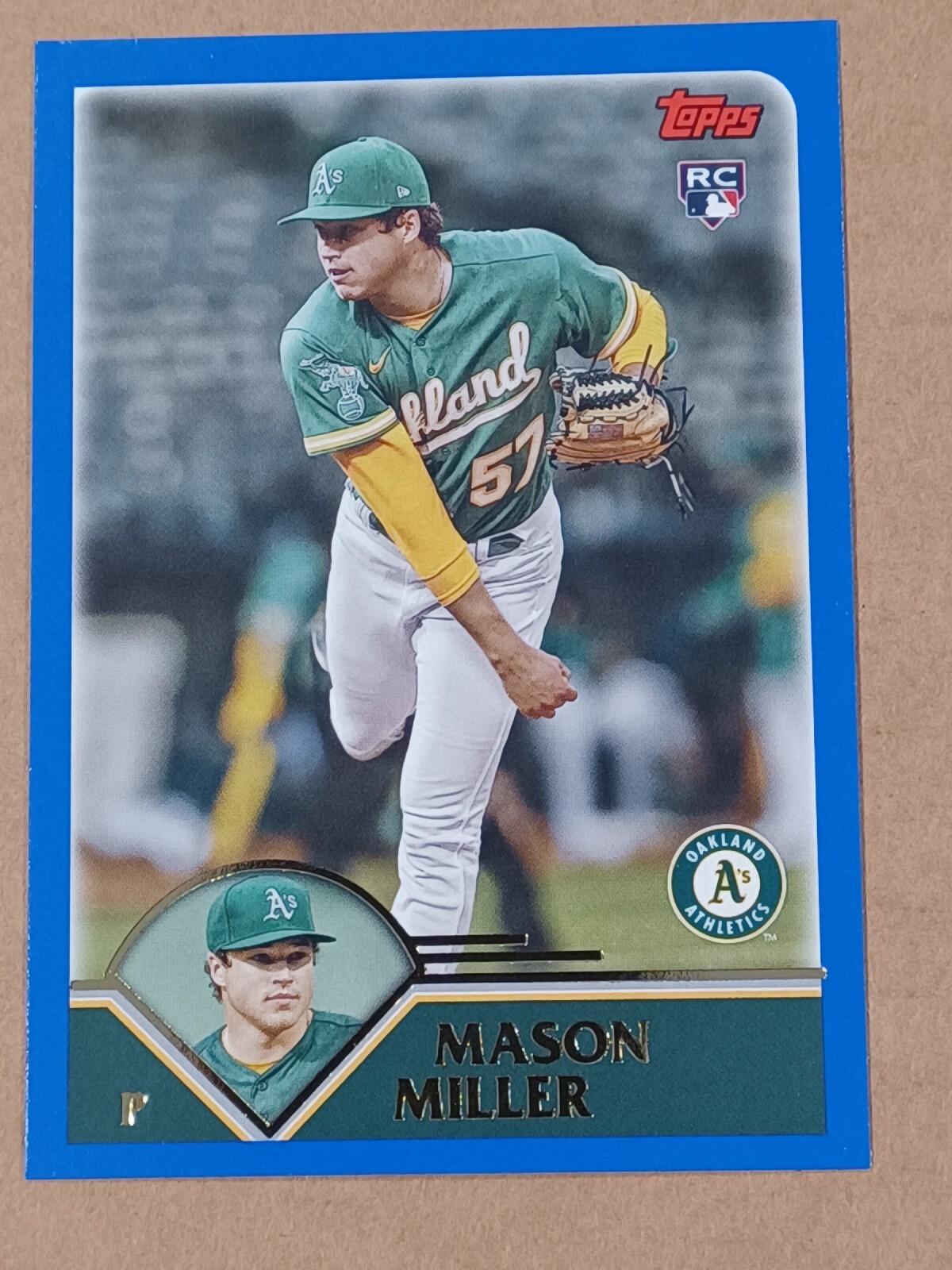 2023 Topps Archives Base Card 204 Mason Miller, Oakland Athletics RC