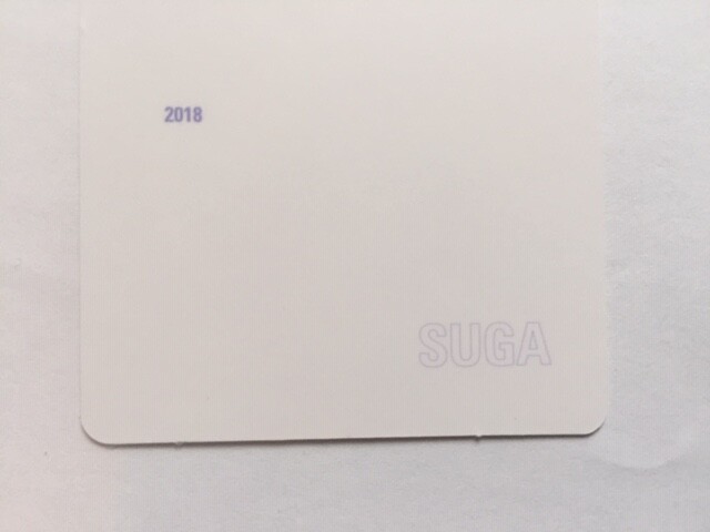 BTS メモリーズ2018 ランダムトレカ　シュガ BTS メモリーズ2018 ランダムトレカ シュガ BTS メモリーズ2018