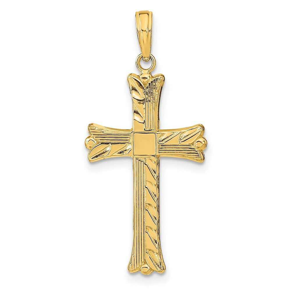 14k Yellow Gold Crucifix Pendant K9602 
