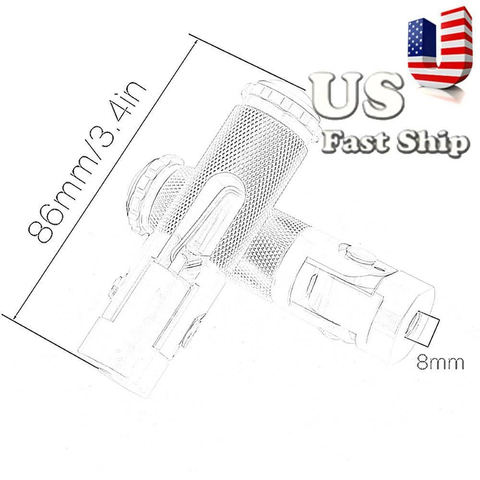 CNC Universal Motorcycle Foldable Footrests Footpeg Pedals Foot pegs Black - Imagem 4 de 4