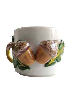Spica Ceramica Oak Acorn Model Handmade 200 Ml Tea Coffee Cup