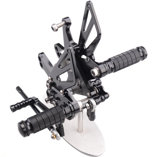 Black CNC Rearset Foot pegs Rear set Pedal For Kawasaki Ninja ZX10R 2011-2023 - Picture 4 of 4
