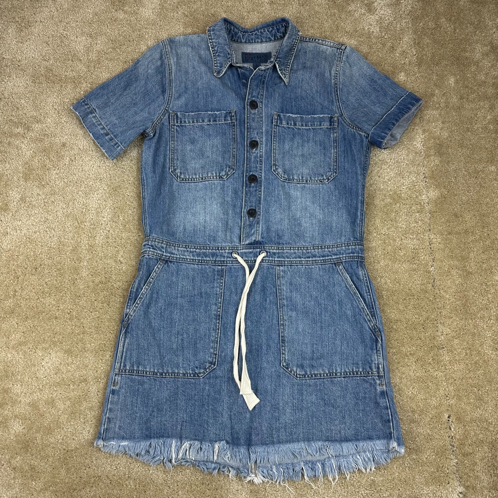 LUCKY BRAND Vestido Vaquero Costero Vaquero S Western Cordón Jean en Sevilla