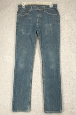 Levis 511 Jeans Mens Tag Sz W30 L32 Actual L 30.5 Straight Distressed Low Rise