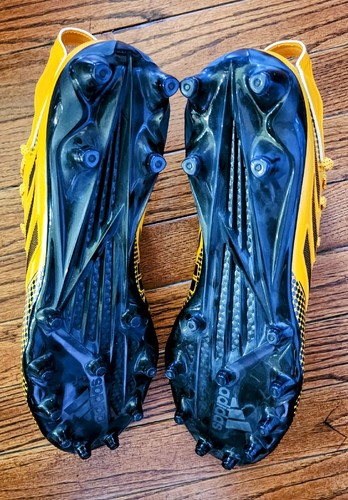 NEW Adidas Freak 22 Team Yellow Black Gold Football Cleats Men's 14 HP8768 - Picture 5 of 6