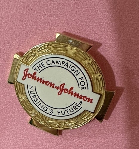 Johnson & Johnson Campaign For Nursing’s Future 1” Pin Brooch Lapel Y2K Vintage - Picture 2 of 3