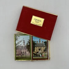 Vintage Congress Playing Cards Complete Williamsburg Capitol Governers Palace