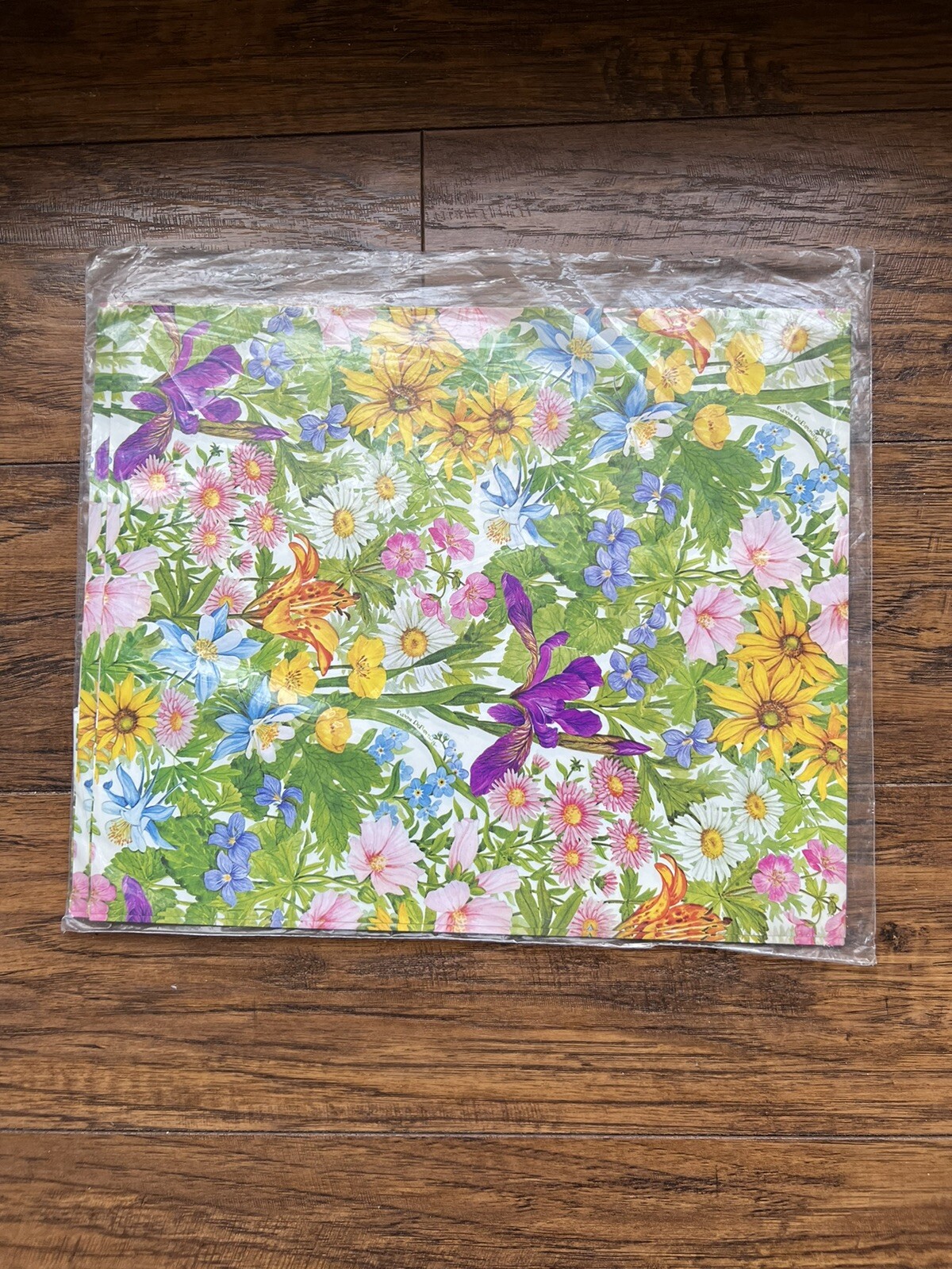 Vintage Wrap-ups Gift  Wrapping Paper by Current Spring/Easter Floral - Open Box