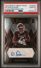 2023 Panini Select Draft Picks * DEVON ACHANE X-FACTOR SIGNATURES AUTO