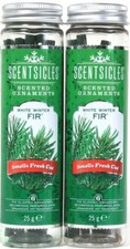 2 Scentsicles White Winter Fir 6 Count Scented Ornaments Add To Trees Wreaths
