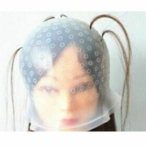 Magicap Reusable Hair Coloring Highlighting Rubber Cap Streaking with