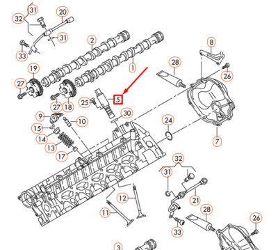 NEW AUDI R8 42 CAMSHAFT CONTROL VALVE 07L109257 10-19 ORIGINAL | eBay 