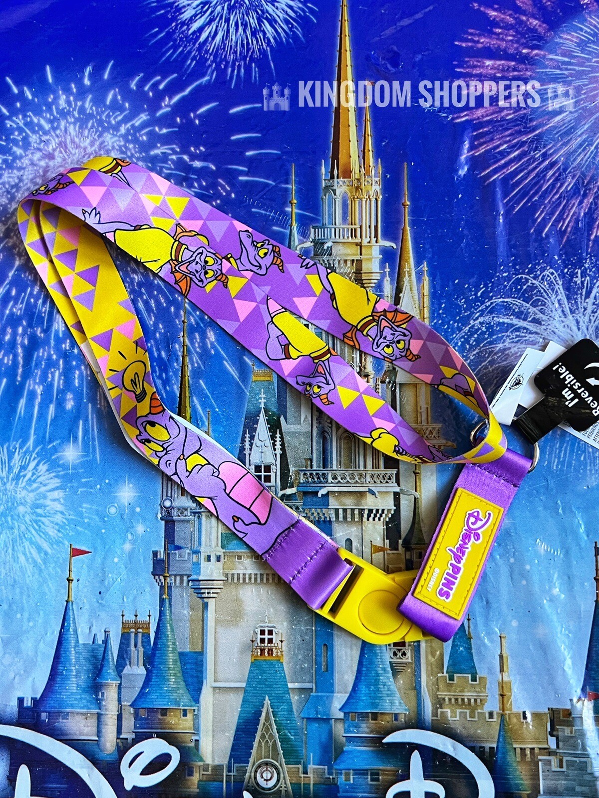 2023 Disney World Parks Pin Trading Lanyard Figment Epcot Center Purple