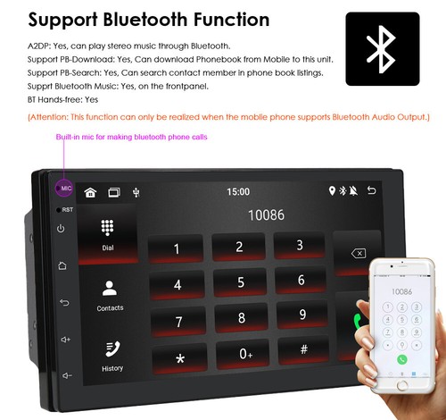 7" Android 10 Double 2 Din Car Stereo 4Core 2+32G Radio GPS Wifi 4G OBD2 Carplay - Picture 9 of 21