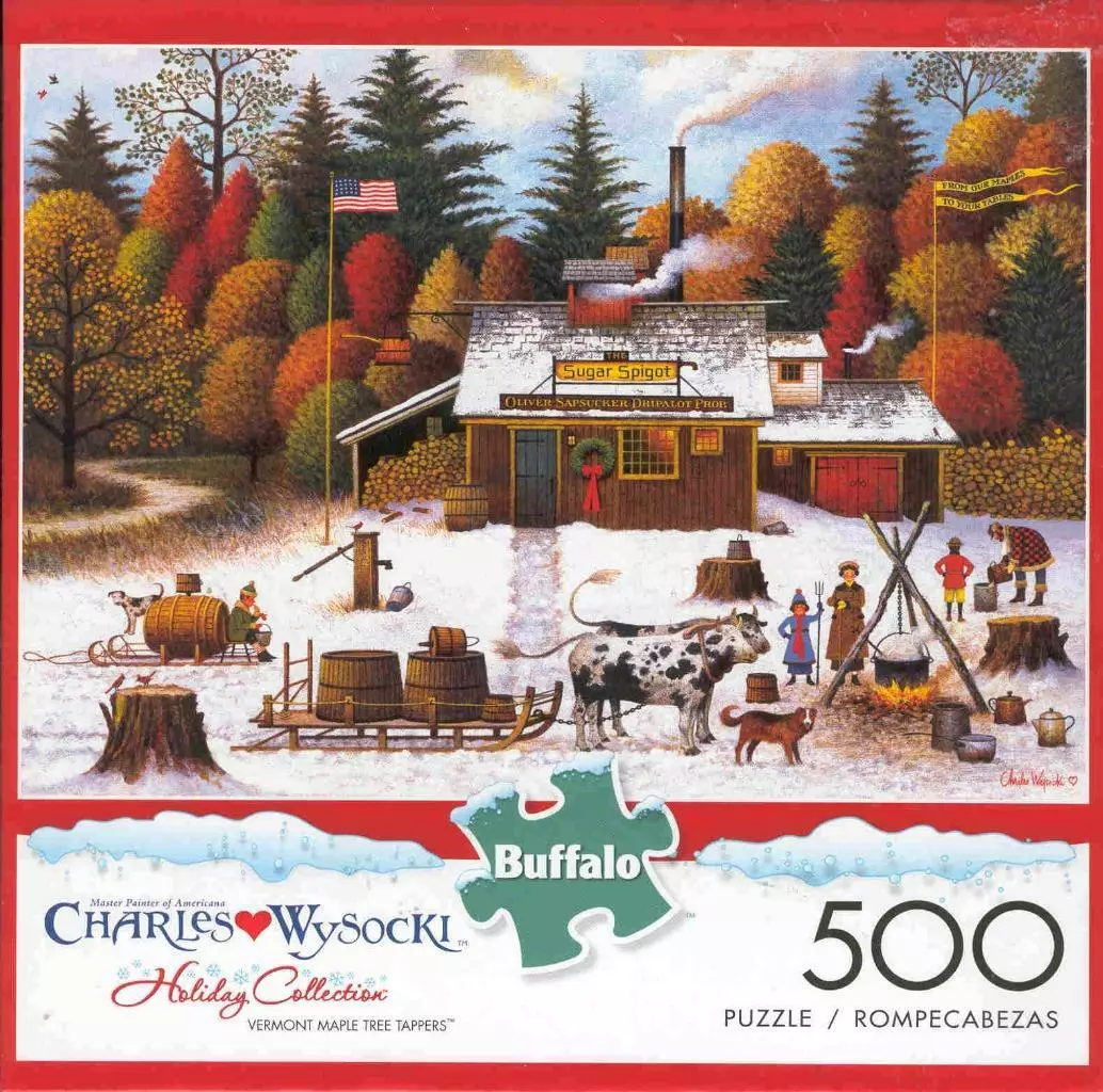 Charles Wysocki Buffalo Games 500Pc Jigsaw Puzzle Vermont Maple