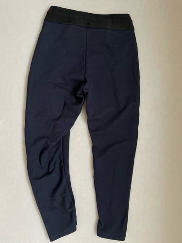 Set 2 Zara Kids Girls Stretch Pants Trousers Sz 8 128 Dark Blue Viscose Elastic - Picture 10 of 12