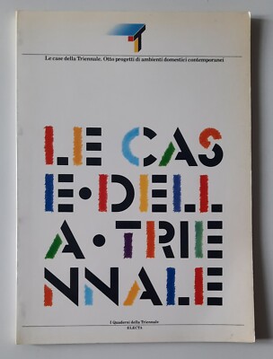 LE CASE DELLA TRIENNALE I HEFTE DELLA TRIENNALE ELECTA 1983 DESIGN