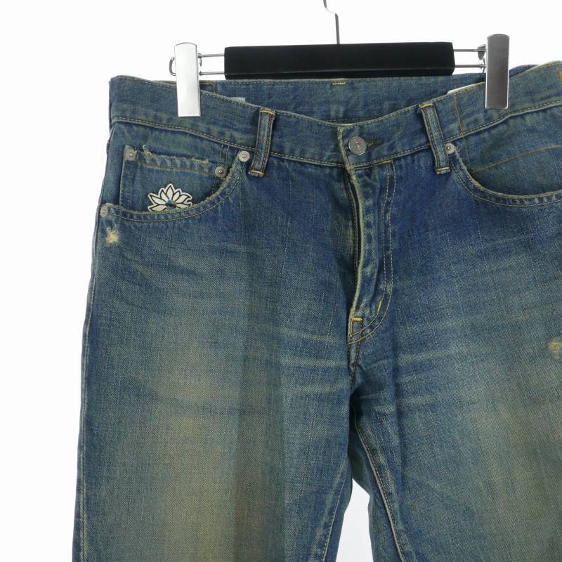 VISVIM　FULUXUS : serge de Nimes 02C2 Bizvim VISVIM fluxus serge de nimes denim pants jeans patch