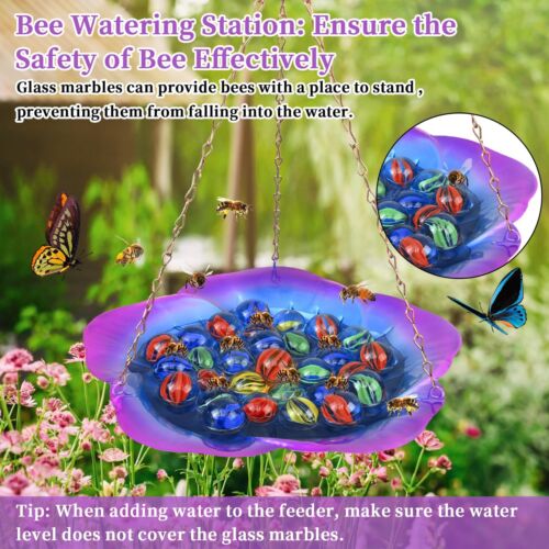 Bee Cups for Garden, Butterfly Bee Watering Station for Garden, Bee Baths for Ga - Picture 7 of 8