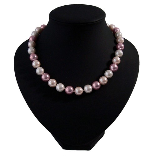 Perlenkette Perlen Armband Ohrringe Muschelkernperlen Schmuck Set Hochzeit VS7# - Bild 45 von 99