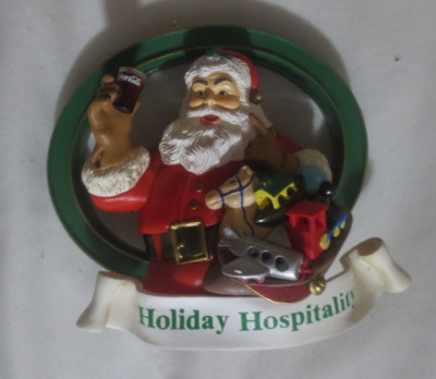 Coca-Cola Cavanagh Collectors Society Holiday Hospitality Orn Can be Illuminated