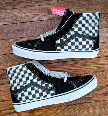 vans sk8 hi blur check