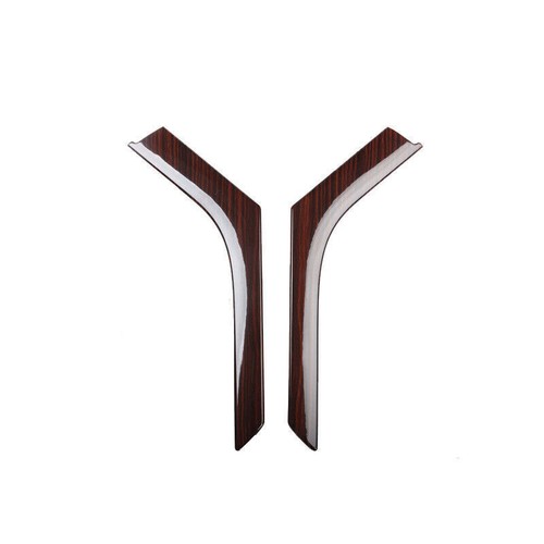 Gear Shift Both Side Strip 2pc For Range Rover Evoque 2012-2019 Brown Wood Grain - Picture 2 of 5
