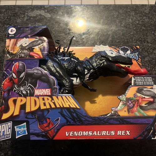 Marvel Spider-Man Epic World Venomsaurus Rex Action Figure Toy New Some Box Wear - Picture 3 of 7